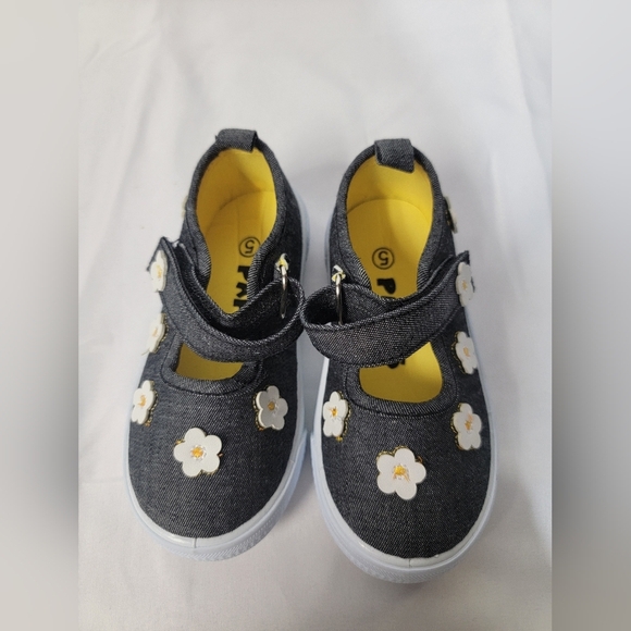 Papos Daisy Chambray Mary Jane Sneakers Toddler size 5 - Picture 2 of 4